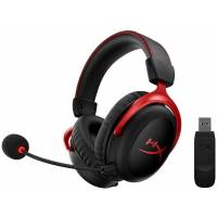HyperX Cloud II Wireless Gaming Headset for PC, PS4, PS5*, Nintendo Switch, Long Battery Life up to 30 Hours, 7.1 Surround Sound, Removable Noise Cancelling Microphone