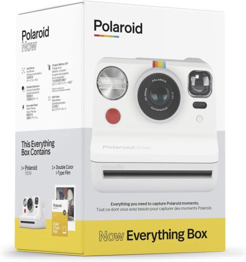 Polaroid Now E-Box & Double Pack Film White