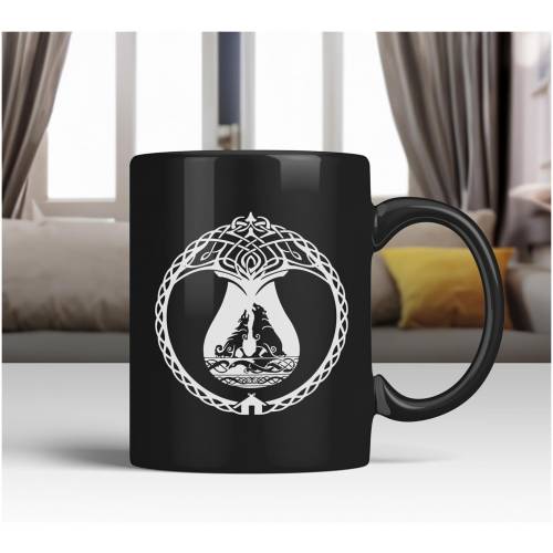 Numskull - God of War Ragnarok - Mug Black Wolves EAN 5056280453420